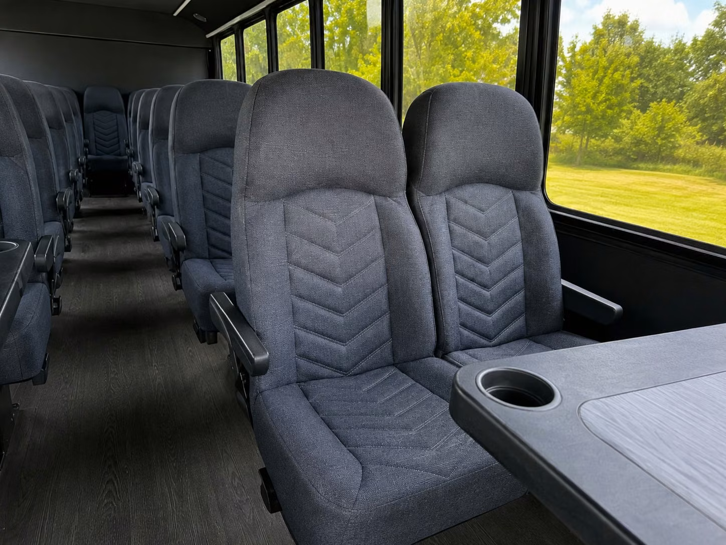 15 passenger minibus interior