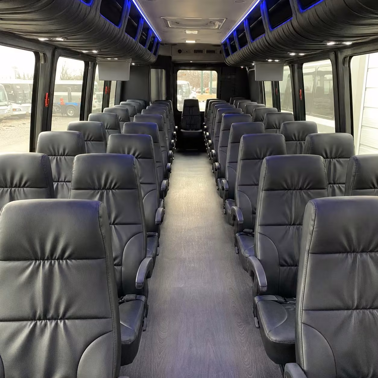 28 passenger minibus inside