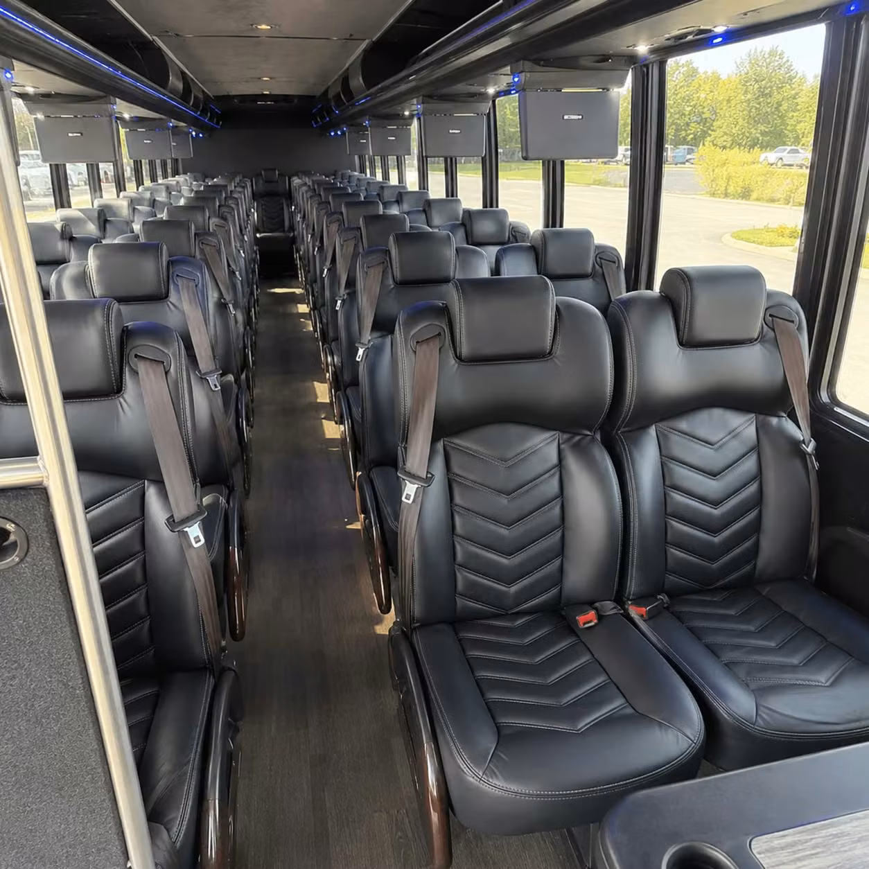 28 passenger minibus interior