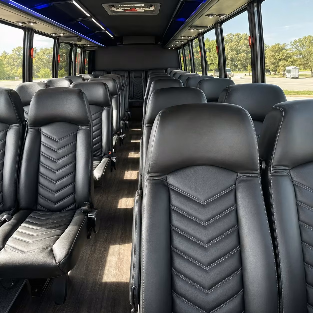 30 passenger minibus inside