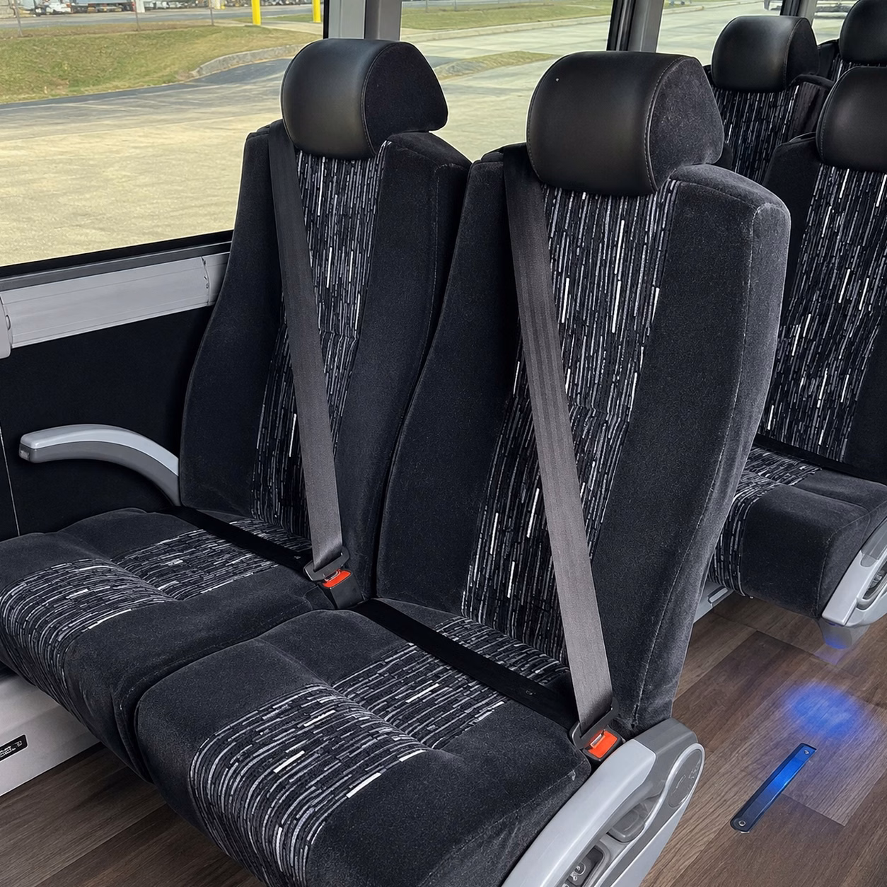 memphis charter bus rental interior
